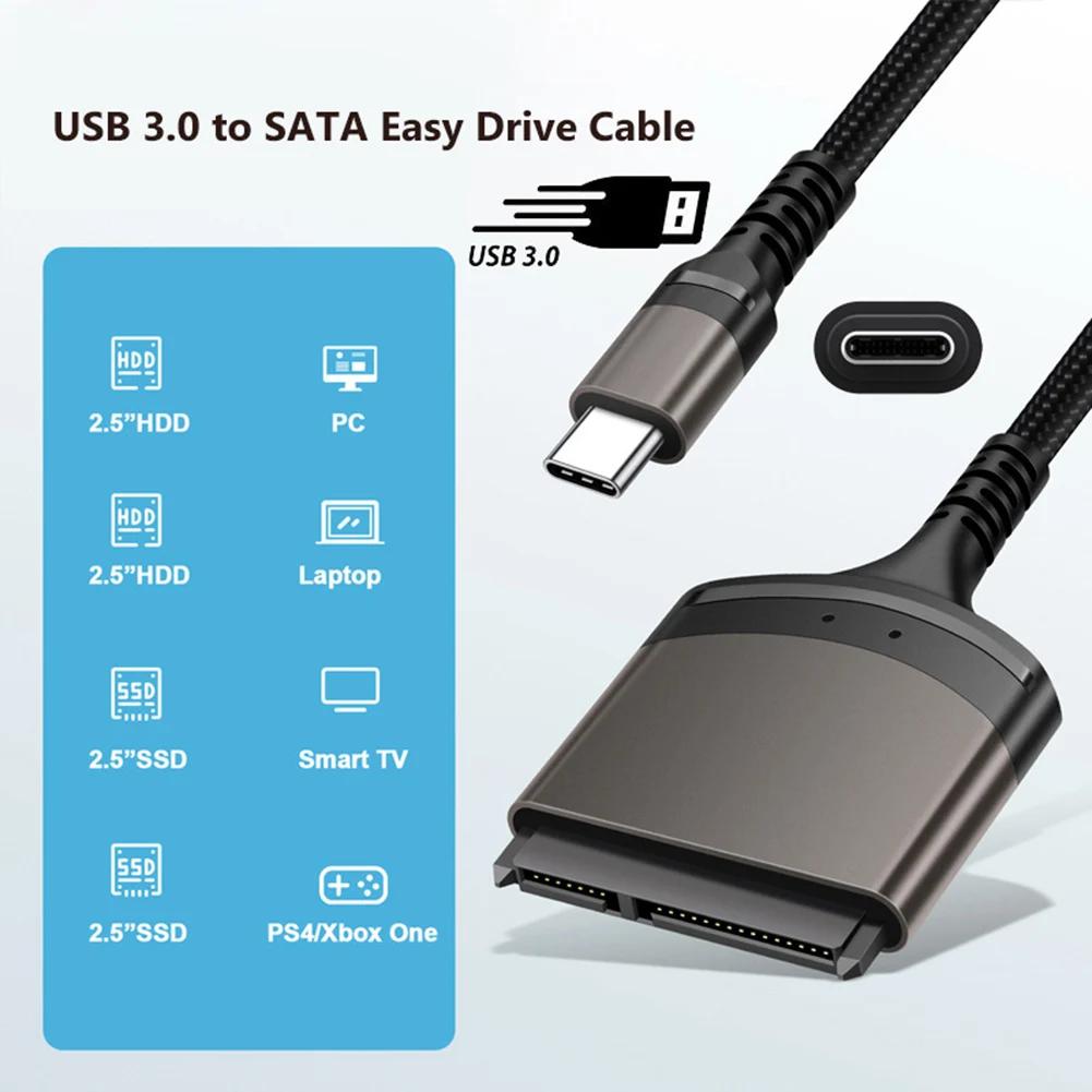 USB 3.0/CŸ to SATA ̺ , 2.5 ġ HDD SSD ϵ ̺, SATA to USB 3.0 ȯ ڵ, ִ 6 Gbps USB ̺